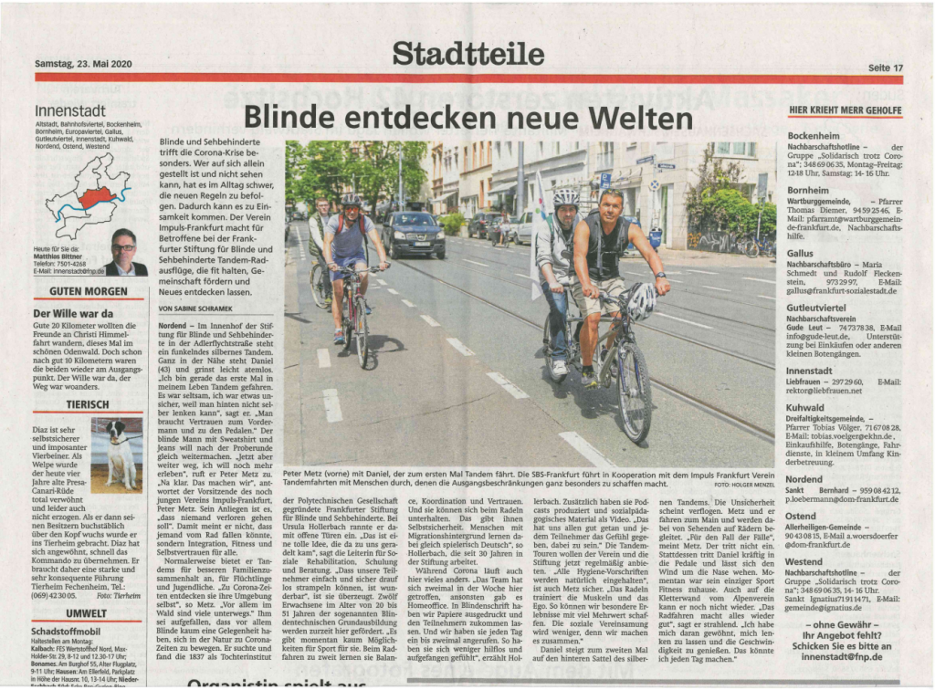 blinde entdecken neue welten
